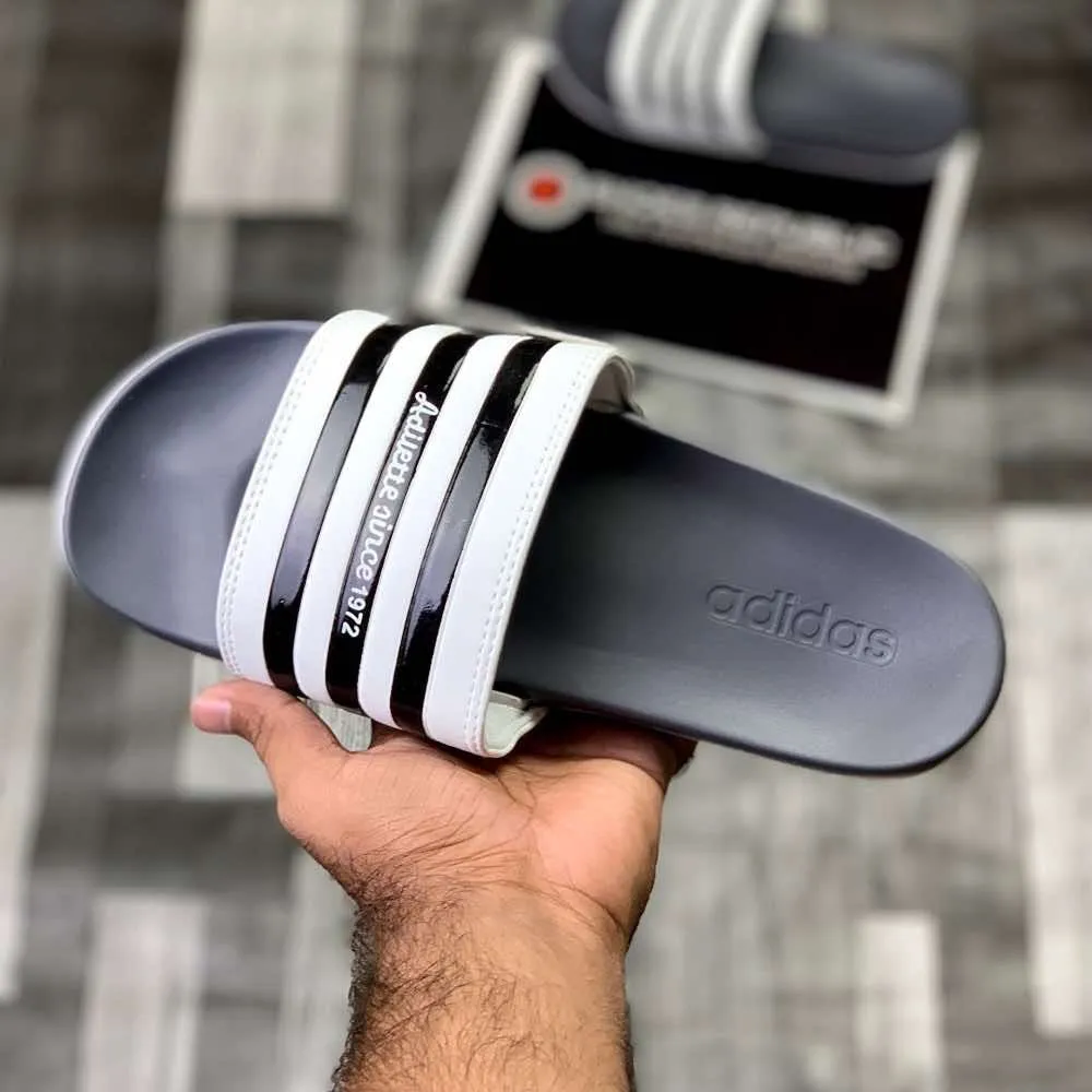 Adiillette Comfort Swim “Grey White”