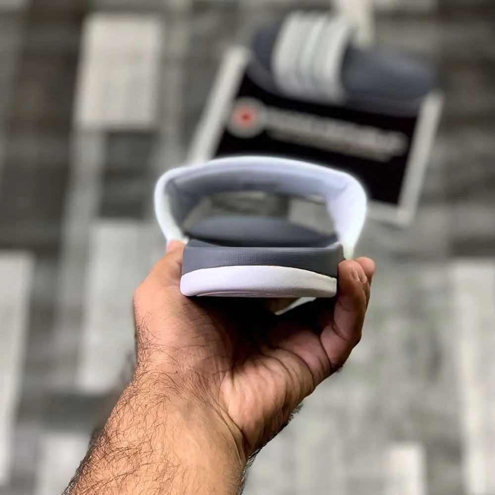Adiillette Comfort Swim “Grey White”