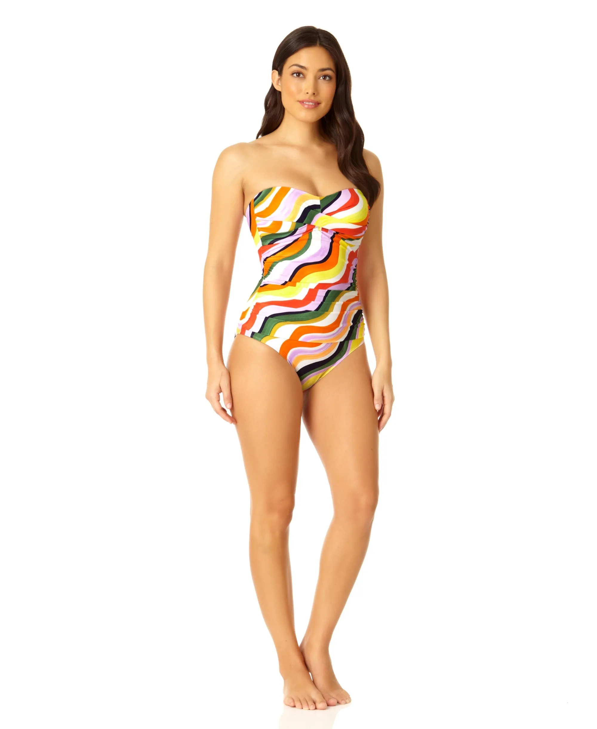 Anne Cole - Women's Twist Front Shirred One Piece Swimsuit