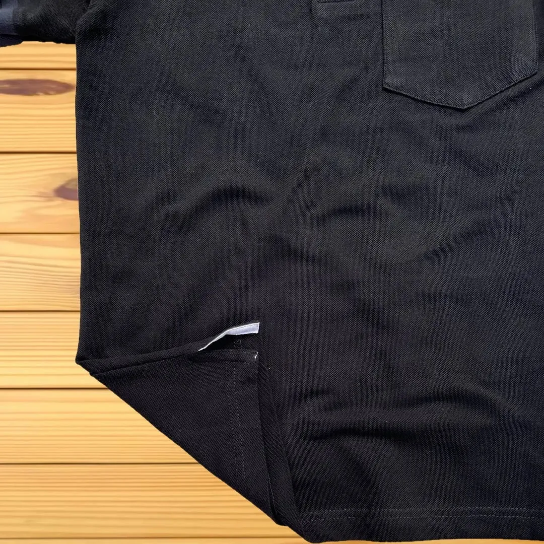 Black Plain Polo T-Shirt
