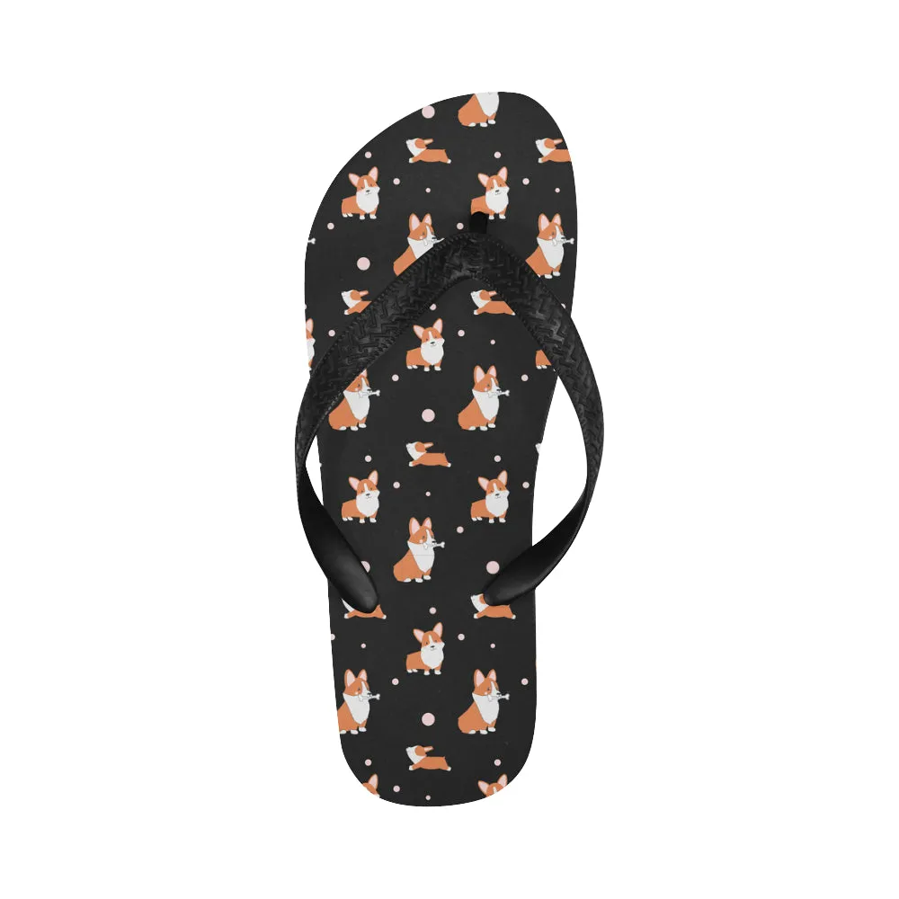 Corgi Flip Flops - Cartoon