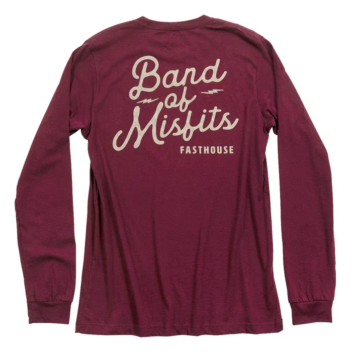 Fasthouse Revival Long Sleeve Women's Tee - Maroon