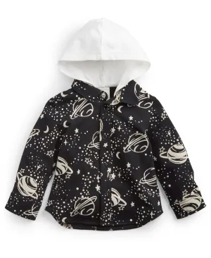 First Impressions Baby Boys Planet-Print Hooded Jacket