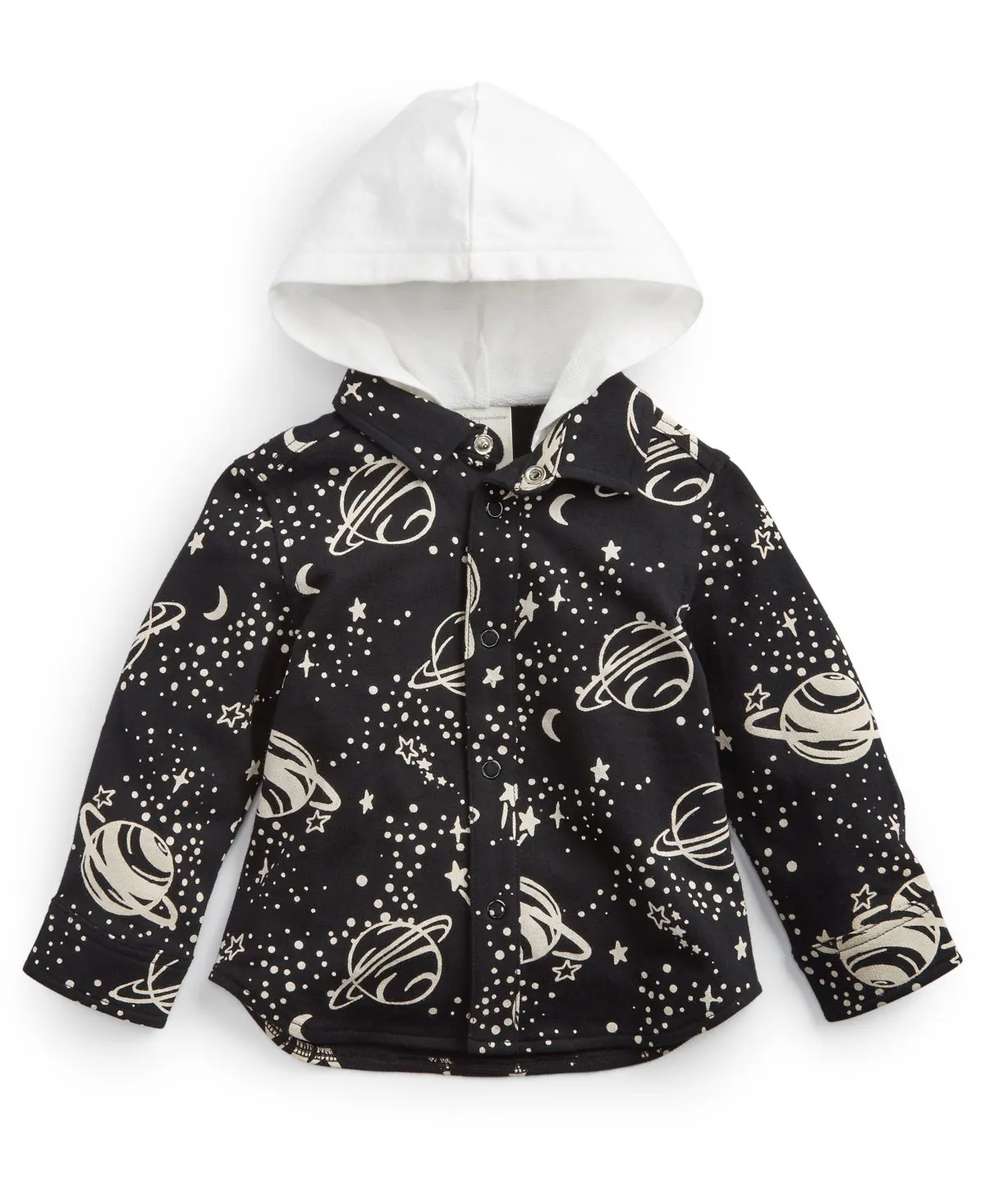 First Impressions Baby Boys Planet-Print Hooded Jacket