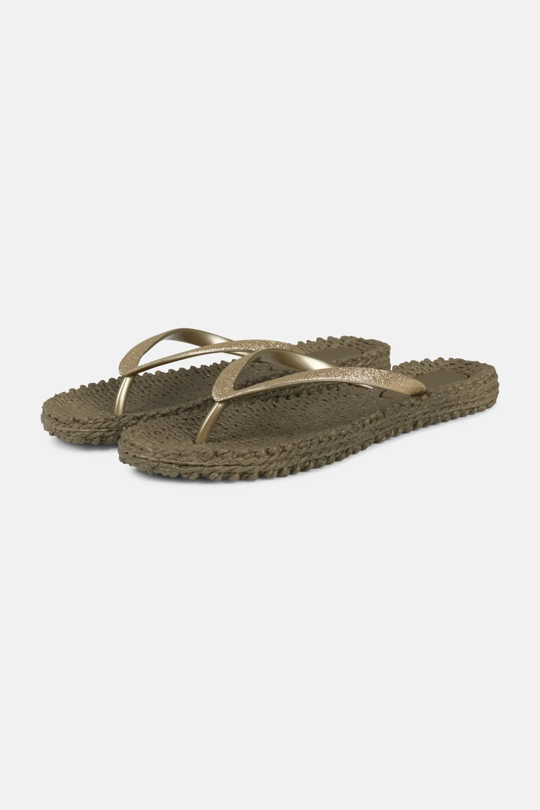 Flip Flops with Glitter Cub Brown