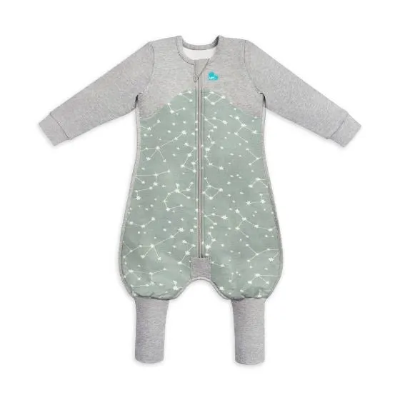 Love to Dream Sleep Suit Organic LongSleeve Olive Stellar 1.0T Size 1