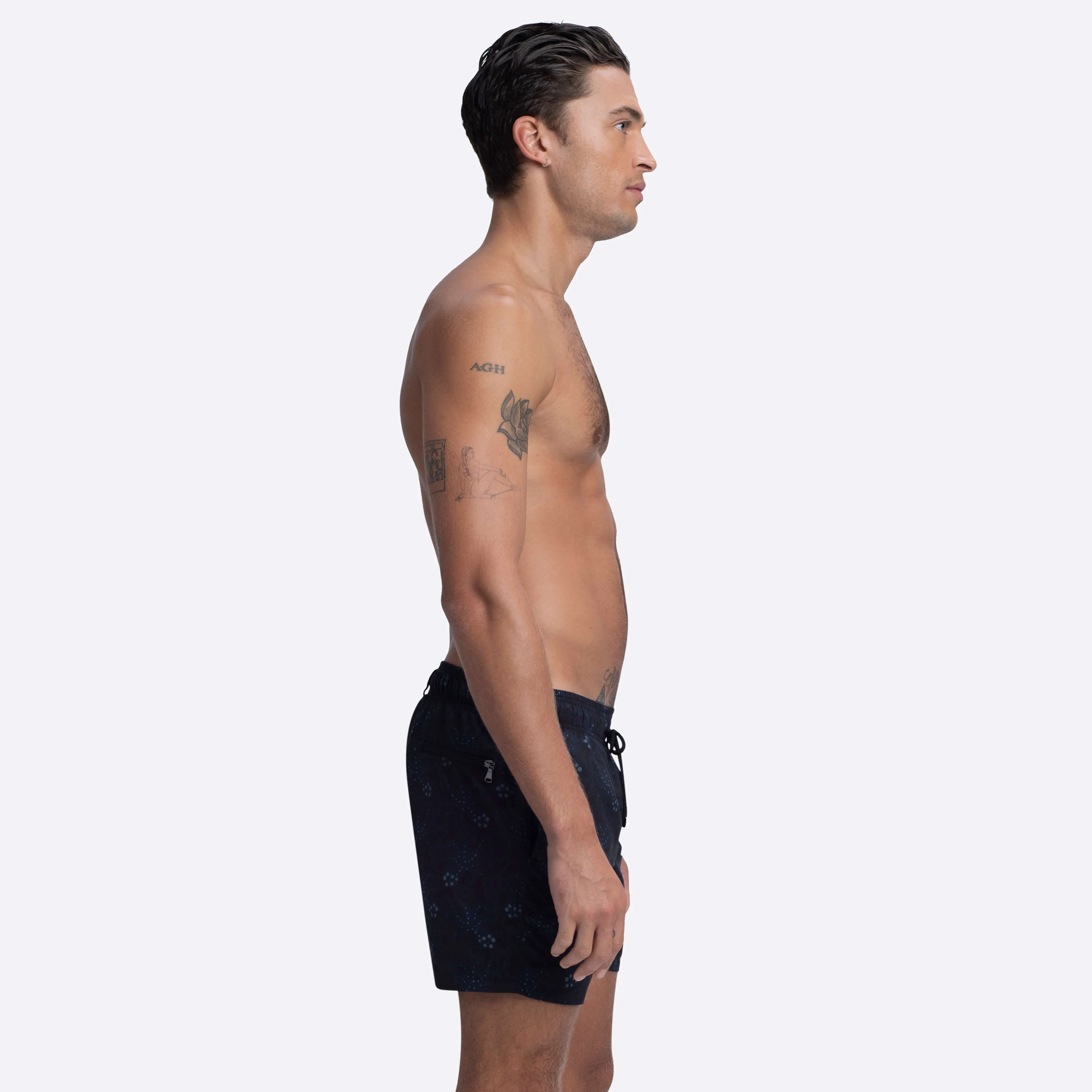MAX Abstract Print Swim Trunks