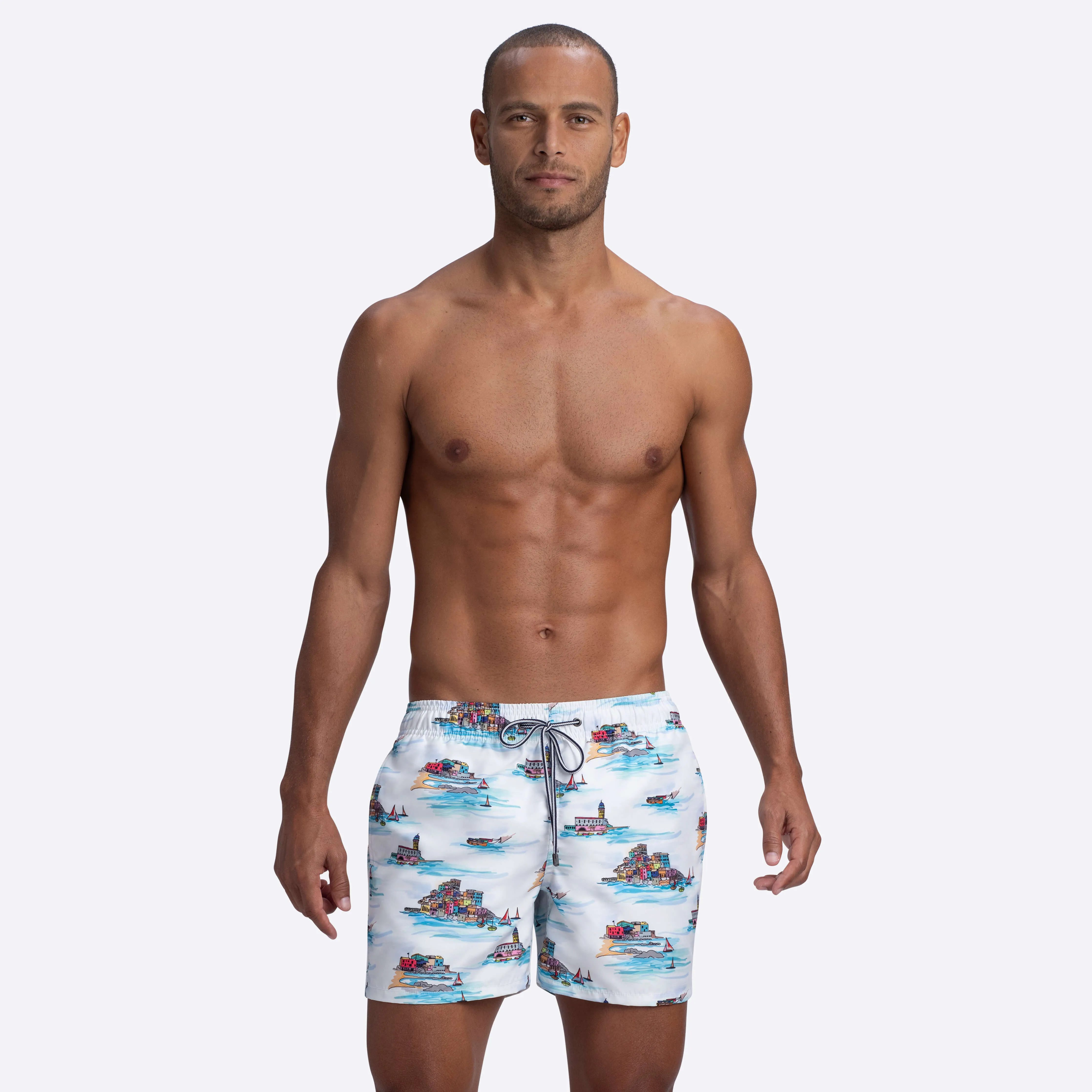 MAX Scenic Print Swim Trunks