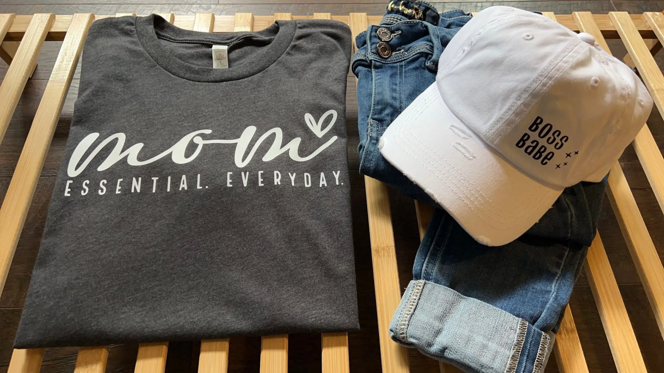 Mom Essential Every Day Women’s T-Shirt or Crewneck Sweater