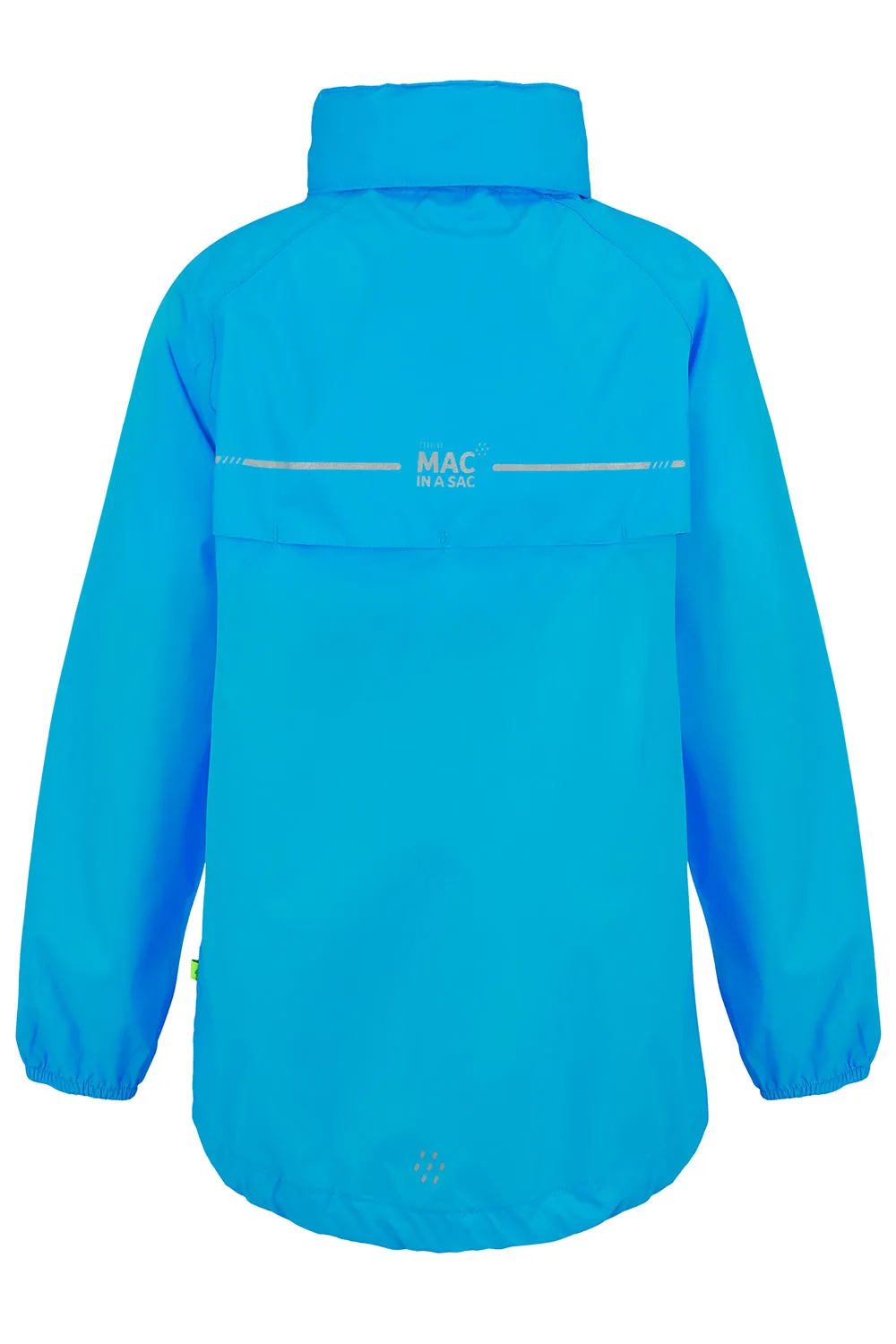 Origin Mini Packable Waterproof Kids Jacket - Neon Blue