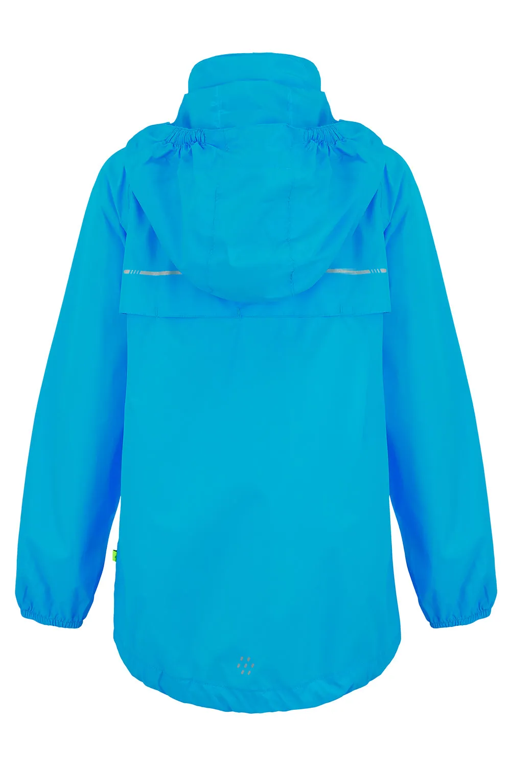 Origin Mini Packable Waterproof Kids Jacket - Neon Blue