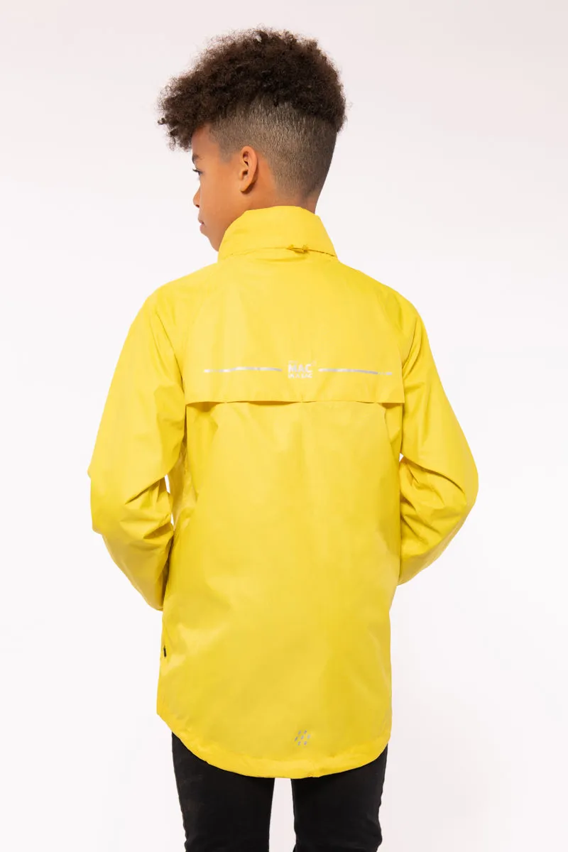 Origin Mini Packable Waterproof Kids Jacket - Yellow