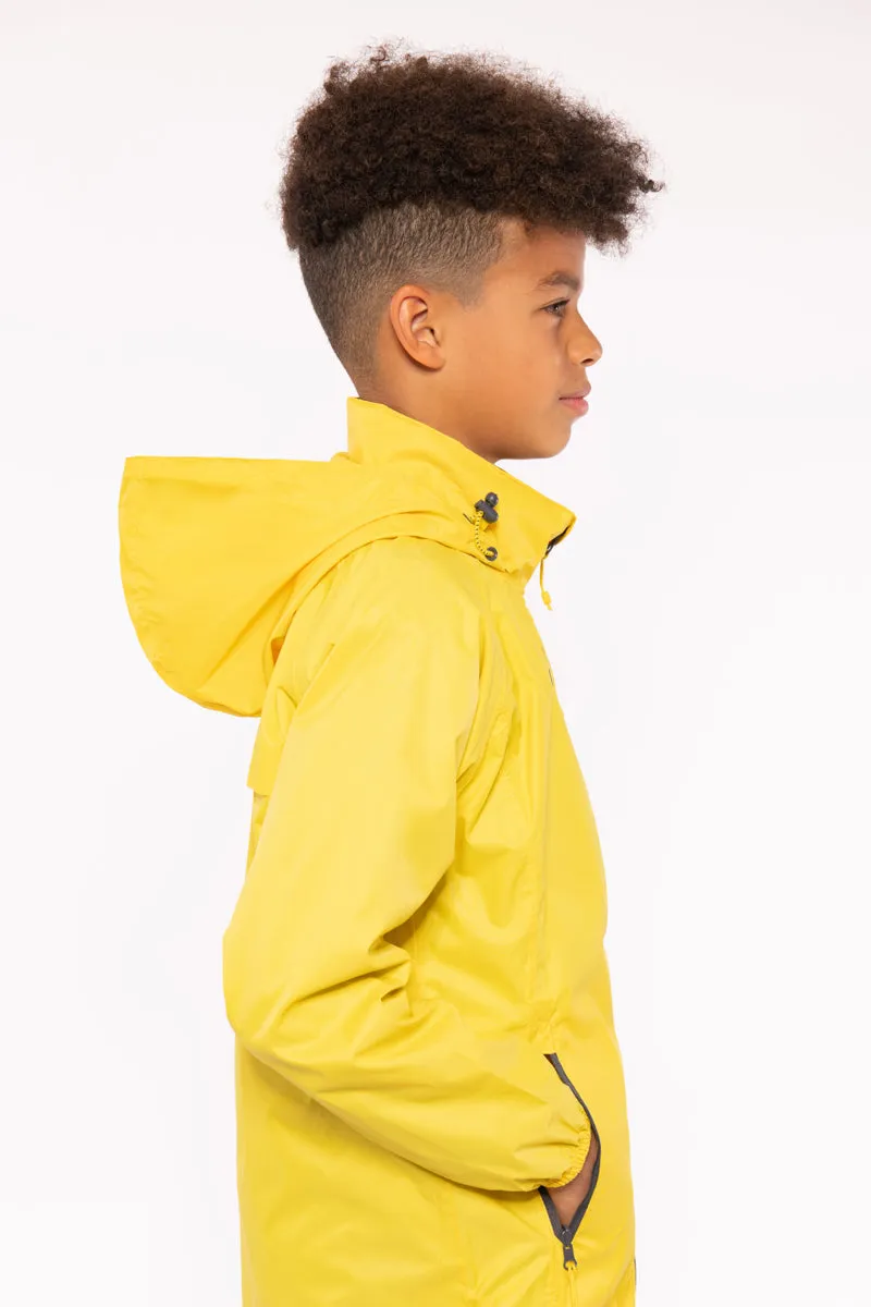 Origin Mini Packable Waterproof Kids Jacket - Yellow