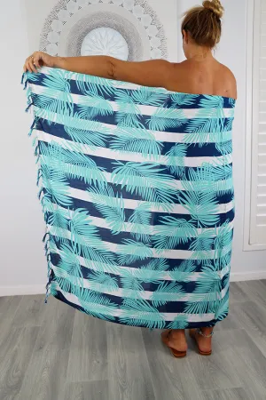"Leaf/Stripe" Sarong