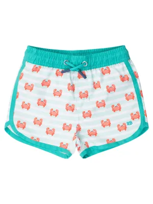 RuffleButts   RuggedButts - Boys Crabby Cove Dolphin Hem Swim Trunks
