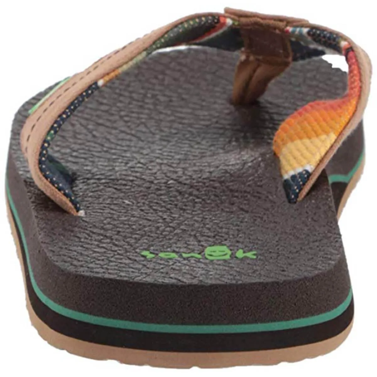 Sanuk Men's Flip Flops - Beer Cozy 2 TX Sandals Tan/Blanket | 1102480-TBLN