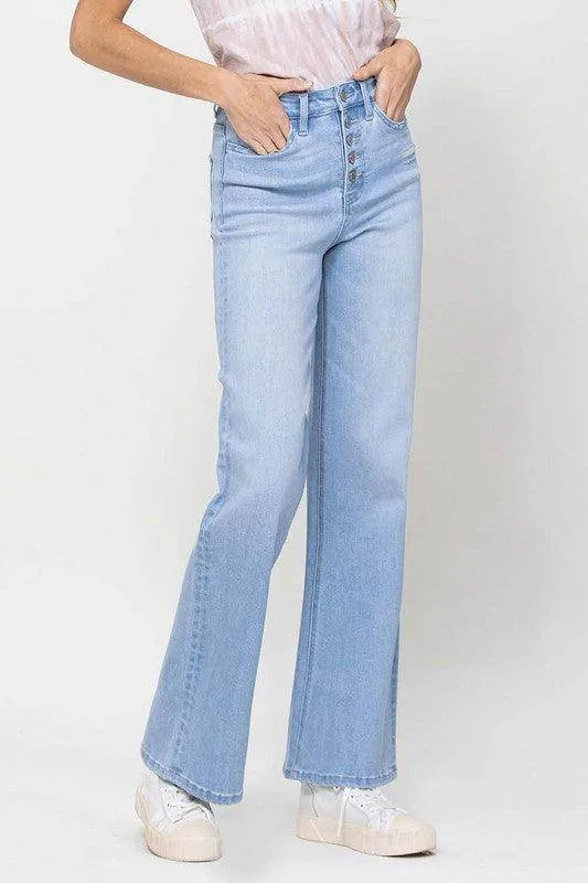 Stretch 90s Loose Blue Jeans
