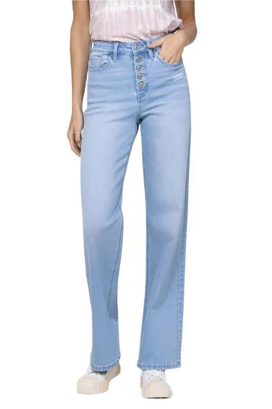 Stretch 90s Loose Blue Jeans
