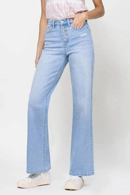 Stretch 90s Loose Blue Jeans