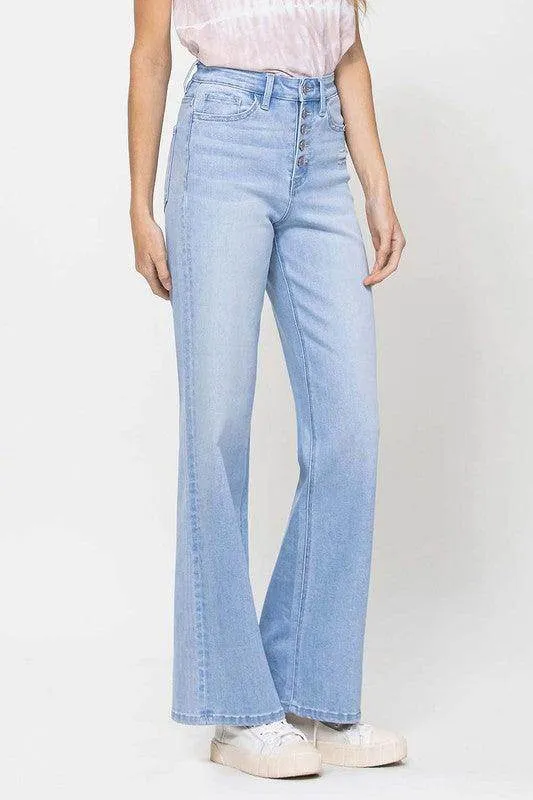 Stretch 90s Loose Blue Jeans