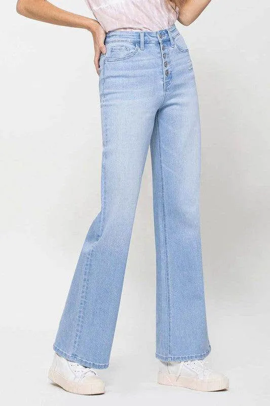 Stretch 90s Loose Blue Jeans
