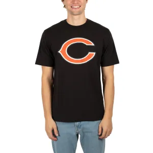 Ultra Game NFL Official Adults Super Soft Supreme Logo T-Shirt - Unisex, Chicago Bears, Black|Chicago Bears