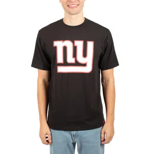 Ultra Game NFL Official Adults Super Soft Supreme Logo T-Shirt - Unisex, New York Giants, Black|New York Giants