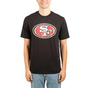 Ultra Game NFL Official Adults Super Soft Supreme Logo T-Shirt - Unisex, San Francisco 49ers, Black|San Francisco 49ers